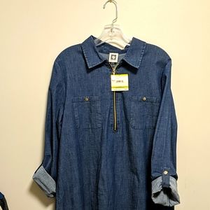 Anne Klein | Dresses | Denim Dress 